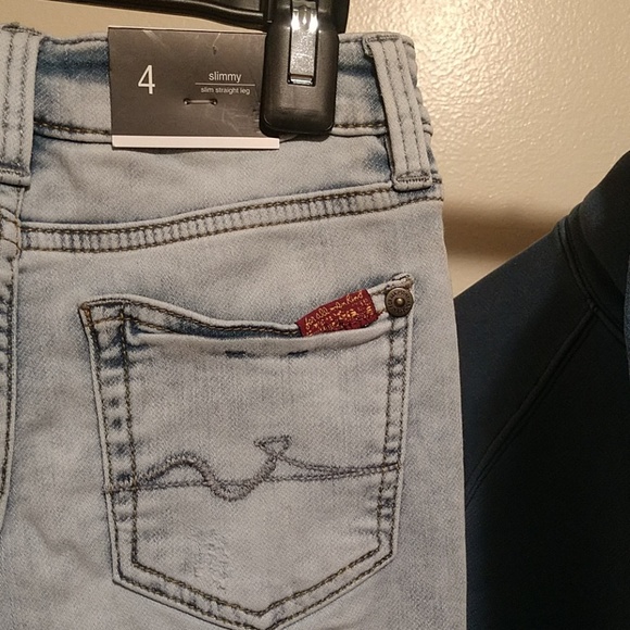 🎈Hot Item 7 For All Mankind Slimmy Jeans,  Sz 4 - Picture 6 of 8